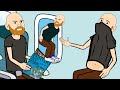Bill Burr Hilarious Story On An Old Man Farting Next To Him In The Plane By Cartoonas Animations