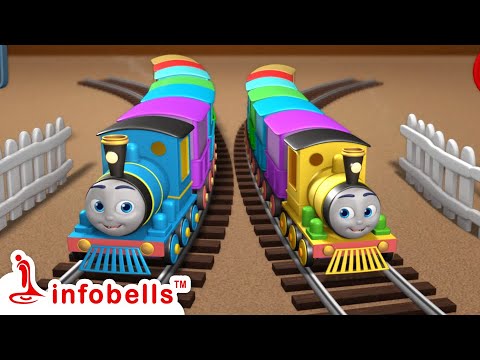 Chuk Chuk Rail Gadi - Toy Train Play | Hindi Rhymes & Cartoons | Infobells #hindirhymes #trainsongs