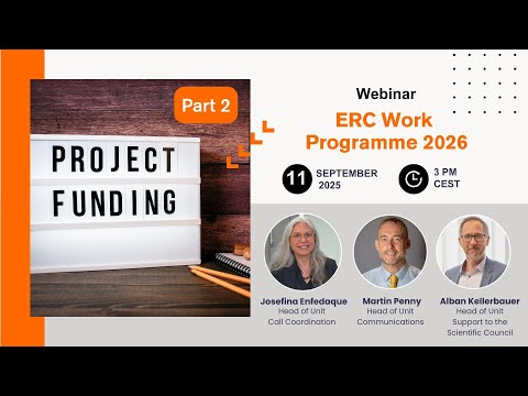 Webinar on ERC Work Programme 2026 - Part 2