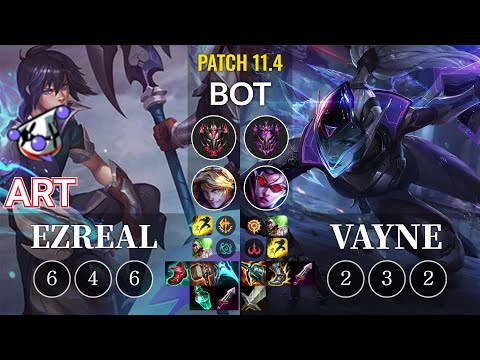 RJ Art Ezreal vs Vayne Bot - KR Patch 11.4