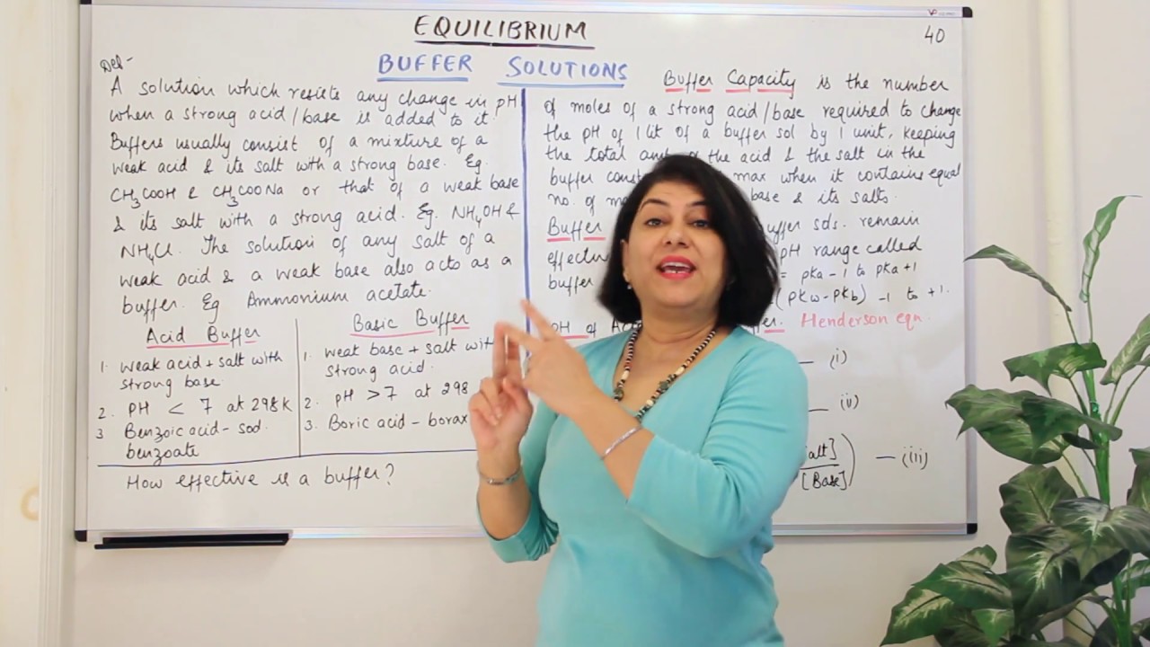 Buffer Solutions 1 - Equilibrium (Part 40)