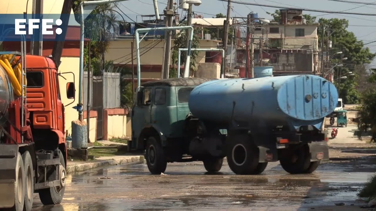 YouTube/EFE | Bildquelle: YouTube &copy; Wassertanklaster in Havanna | Bilder sind in der Regel urheberrechtlich gesch&uuml;tzt