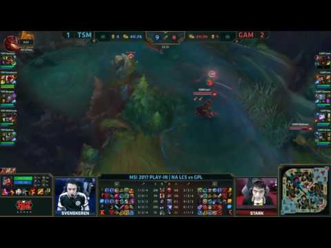 TSM vs GAM - Game 4 Highlights - MSI 2017 - Team Solo Mid vs Gigabyte Marines
