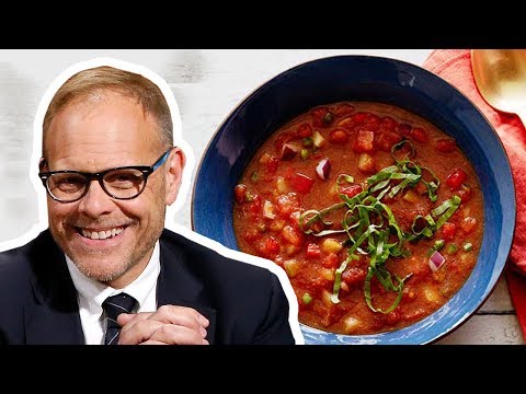 Alton Brown Makes 5-Star Gazpacho | Good Eats | Food Network