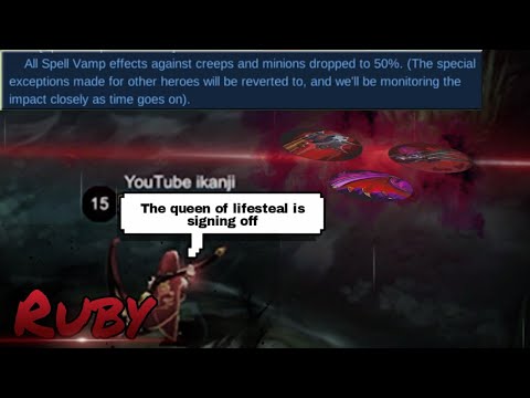 RUBY The Queen of Lifesteal is signing off | The Tale of Akuma Red Hood RUBY | Mobile Legend