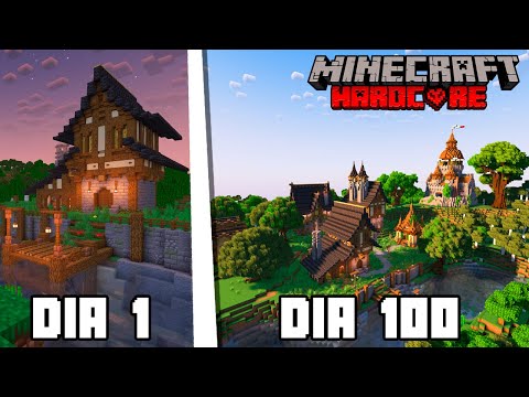 SOBREVIVI 100 DIAS CONSTRUÍNDO UM MUNDO PERFEITO NO MINECRAFT HARDCORE