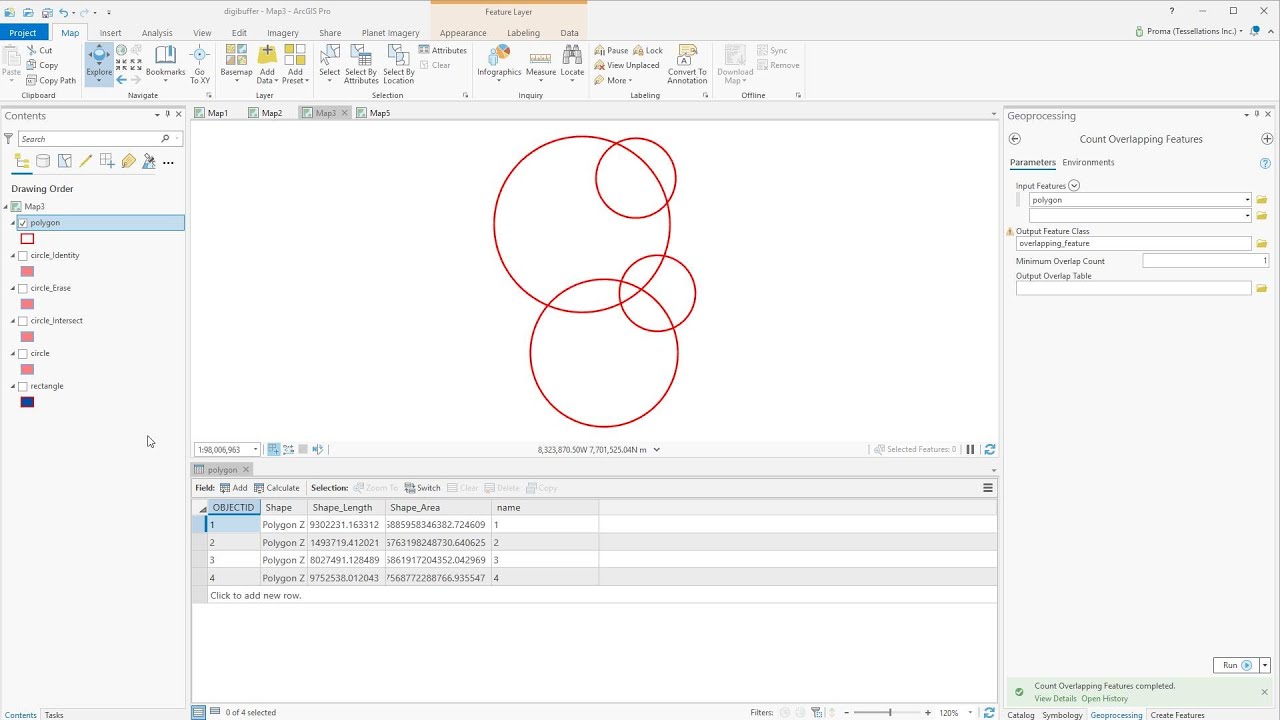 ArcGIS Pro: Overlay Analysis Part 1 - Intersect, Erase, Identity, and Count Overlapping Features