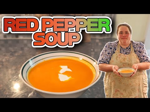 Healthy Red Pepper Soup & Souper Cubes Freezer Meal