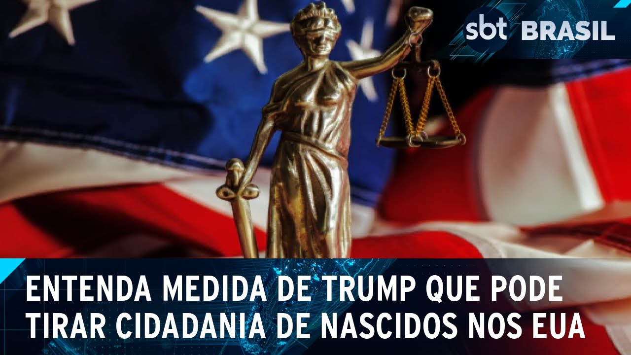Decreto de Trump que retira "direito de solo" preocupa estrangeiros nos EUA | SBT Brasil (22/01/25)