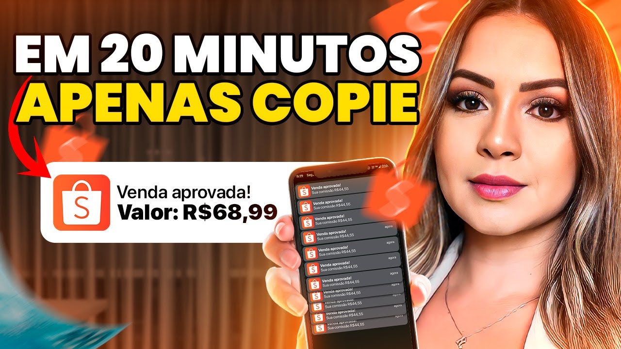 AFILIADO SHOPEE - COMO FAZER A PRIMEIRA VENDA  AINDA HOJE - Copie e Cole (Dinheiro online)