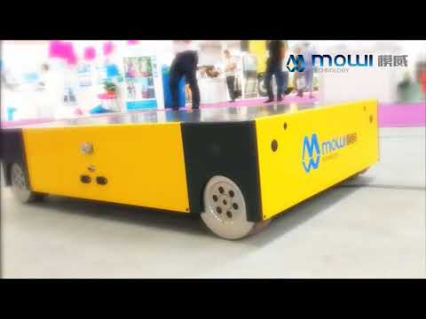 250 kg Omnidirectional AGV with Magnetic strip navigation Mecanum wheel