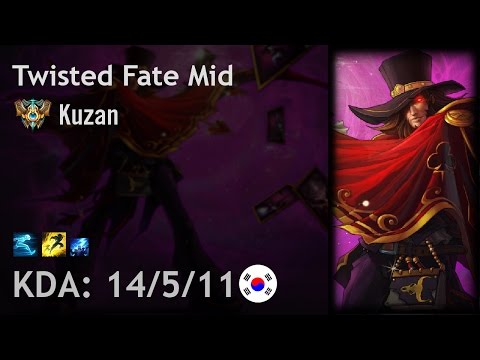 Twisted Fate Mid vs Malzahar - Kuzan - KR Challenger Patch 6.20