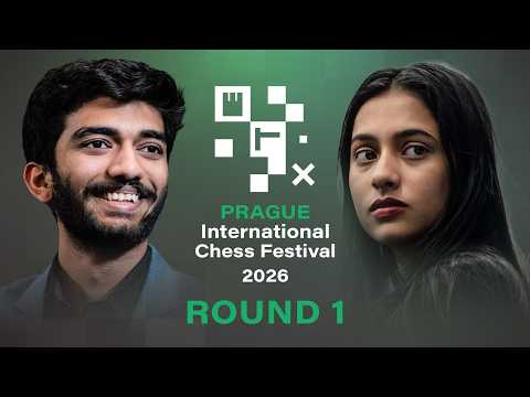 Gukesh, Hans, Divya, Aravindh Battle | Prague International Chess Festival 2026 Round 1