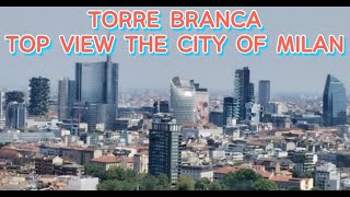 Torre Branca Top View The City of Milan.