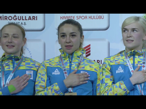 52ND EKF SENIOR CHAMPIONSHIPS - FEMALE TEAM KUMITE - UKRAINE (moments)