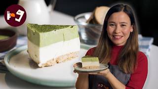 TARTA Mousse de MATCHA y Chocolate Blanco: sin Horno y súper cremosa