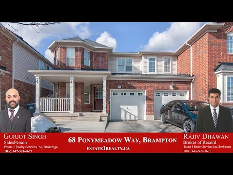 68 Ponymeadow Way, Brampton-VIRTUAL TOUR