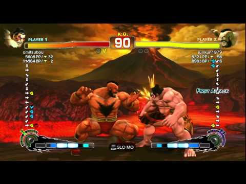 omitsubou [E. Honda] vs. junkun1979 [Zangief] | PS3 SSF4 Arcade Edition