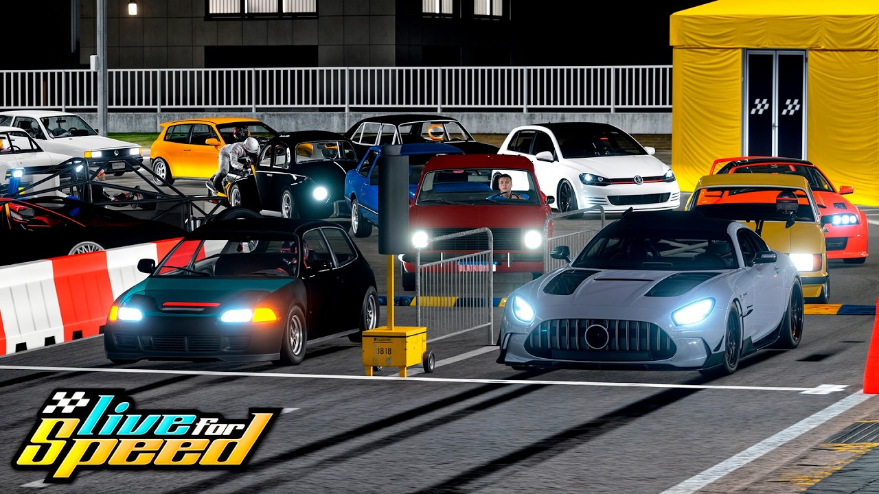 Arrancadão Noturno de Civic VTI turbo - Live For Speed