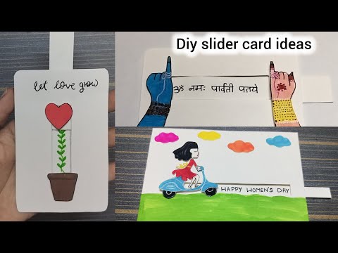 Diy slider card Ideas|like and subscribe 🔔#diy#slidercard #greetingcards #handmade#artandcraft