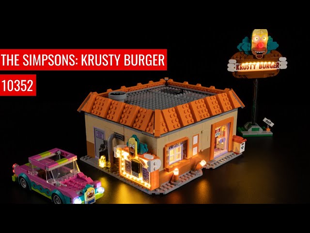 Vídeo relacionado con Juego de luces LED compatible con Lego 10352 The Simpsons: Krusty Burger (no modelo), juego de iluminación decorativa, juguete creativo
