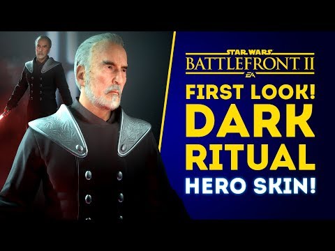 FIRST LOOK! NEW DARK RITUAL Hero Skin for Count Dooku! - Star Wars Battlefront 2