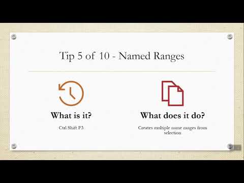 10 Excel tips and time savers