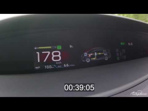 2017 Toyota Prius (122 PS): Acceleration 0 - 180 kph / 0 - 112 mph - Autophorie