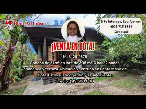 Venta Dota Encantadora Cabaña en Santa María