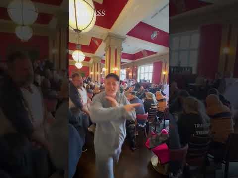 Shock moment Tommy Robinson chants erupt in packed Wetherspoons