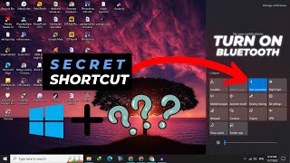 How to Turn On Bluetooth On Windows 10 shortcut keys ( Secret Shortcut )