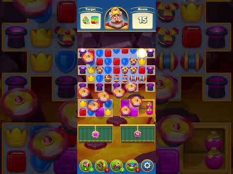 Royal Match Super hard level 3460 magic hats and color box & curtain #royalmatch #gaming