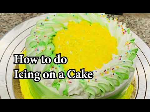 How to do Icing on a Cake | For a beginners | Anjali Cakes & Bakes