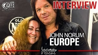 John Norum (EUROPE) - interview @Linea Rock 2016 by Barbara Caserta