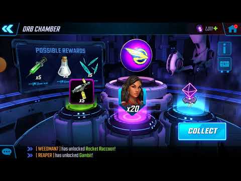 Opening 50 Legacy 2 Orbs (Marvel Strike Force)