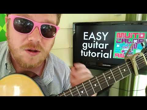 Ozuna & Anitta - Muito Calor // easy guitar lesson tabs easy chords strumming tutorial beginner