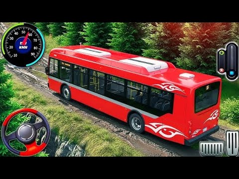 Uphill Offroad Bus Driving 3D - Coach Tour Bus Driver Simulator - Android GamePlay