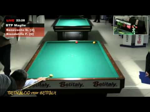 BENEVENTO vs BIONDOLILLO  - 3^PROVA BILIARDO BTP 2016 MAGLIE