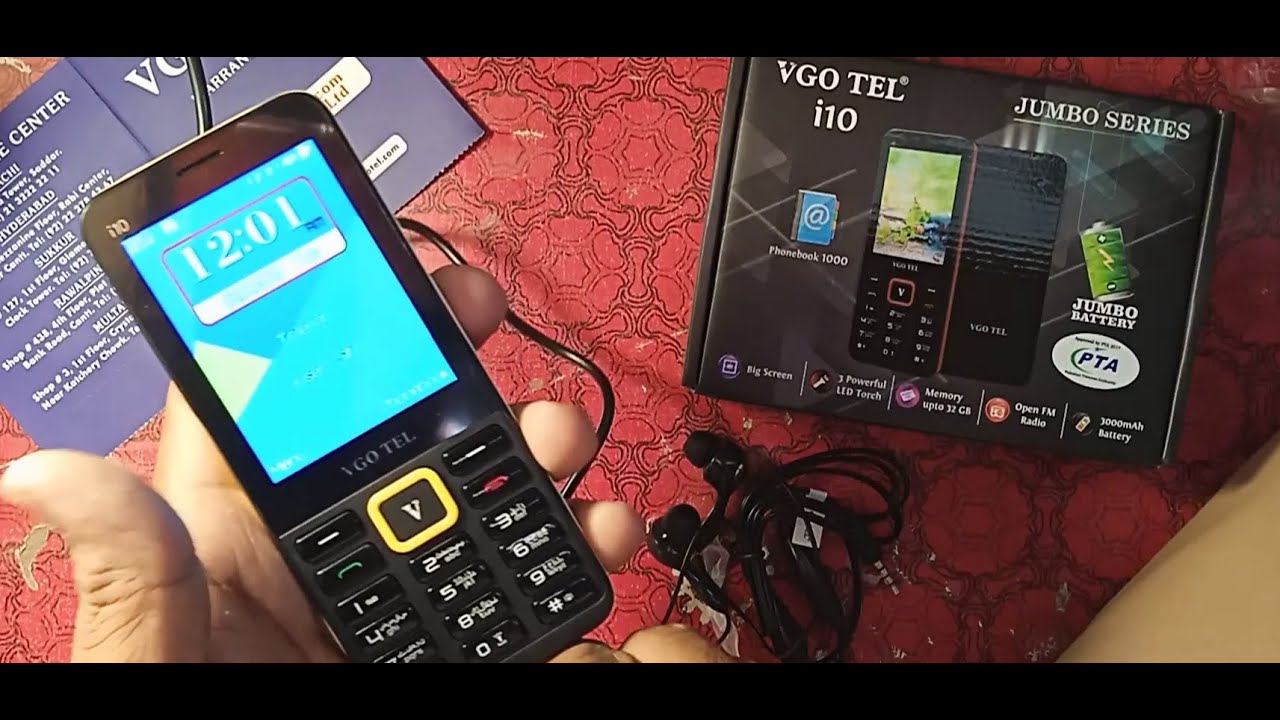 vgo tel i10 Black Unboxing & Review 2023