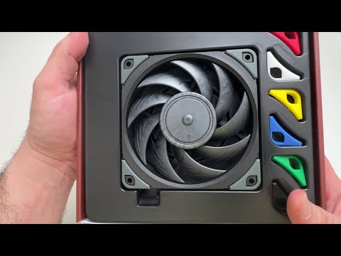 UNBOXING Noctua NF-A12x25 PWM chromax.Black.swap, Premium Quiet Fan, 4-Pin (120mm, Black)