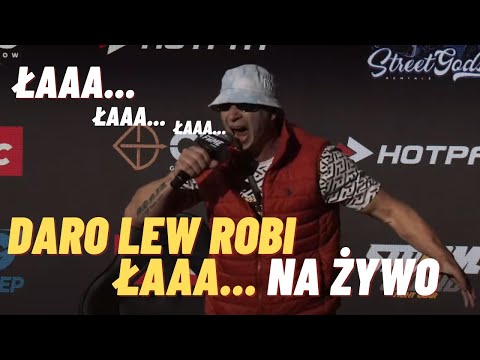 Daro Lew robi ŁAAA... na konferencji FAME MMA 16