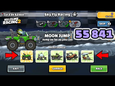 Hill Climb Racing 2 - 55841 points in SKY FLY RACING Team Event