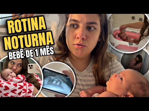 OUR NIGHTTIME ROUTINE WITH A 1-MONTH-OLD BABY!