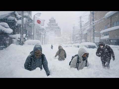 Japan in Chaos! Heavy Snowstorm Buried Homes & Cars under 2 Meters of Snow in Hokkaido & Aomori!