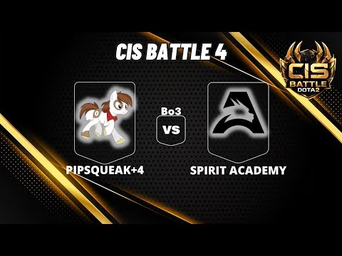 🔴 [LIVE]  PIPSQUEAK+4 vs SPIRIT ACADEMY | Bo3 | PLAYOFFS | CIS BATTLE 4 #dota2livestreaming