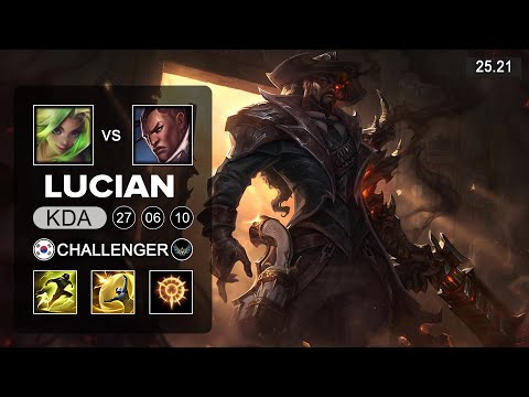 Lucian vs Zeri ADC - KR Challenger - Patch 25.21 Season 15