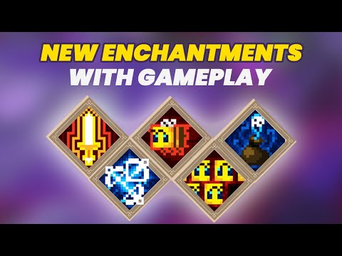 All New ENCHANTMENTS in Minecraft Dungeons Creeping Winter DLC with Gameplay