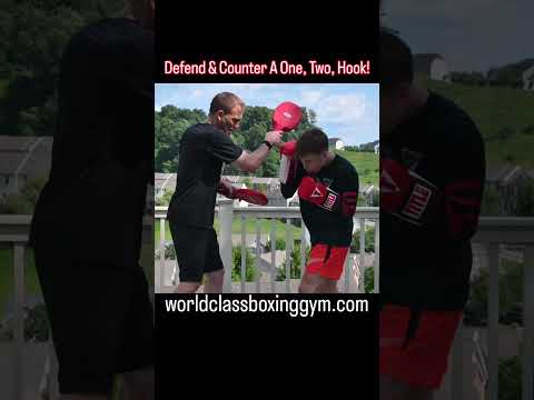 How to Defend a 1-2-Hook & Counter With a Right Uppercut, Left Uppercut, Right Hand & Left Hook