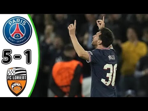 psg vs fc lorient 5-1_extended highlights and all Goals _2022