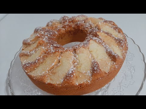 كيك سريع بالتفاح والقرفة،المذاق روعة #BizcochoRapido #cake  #كيك_سريع